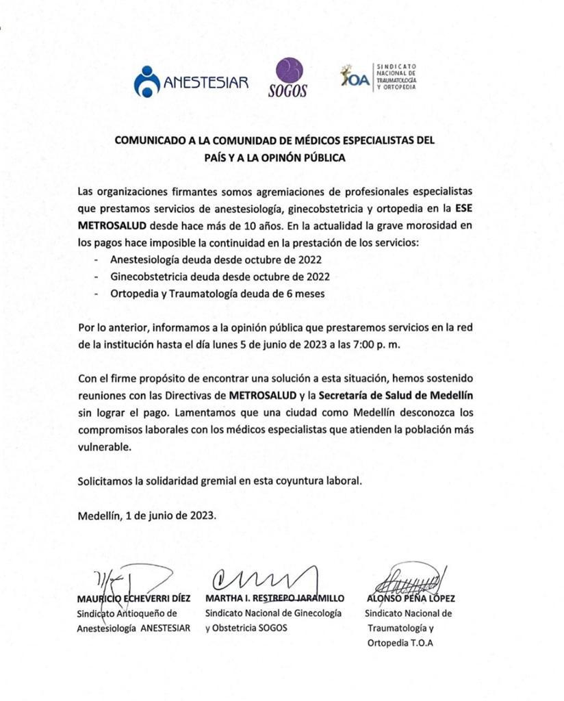 Por falta de pago, suspenden servicio de anestesiología 1 WhatsApp Image 2023 06 02 at 7.44.41 AM