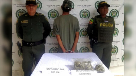 En Yolombó, capturaron a un hombre a quien le encontraron 426 gramos de marihuana