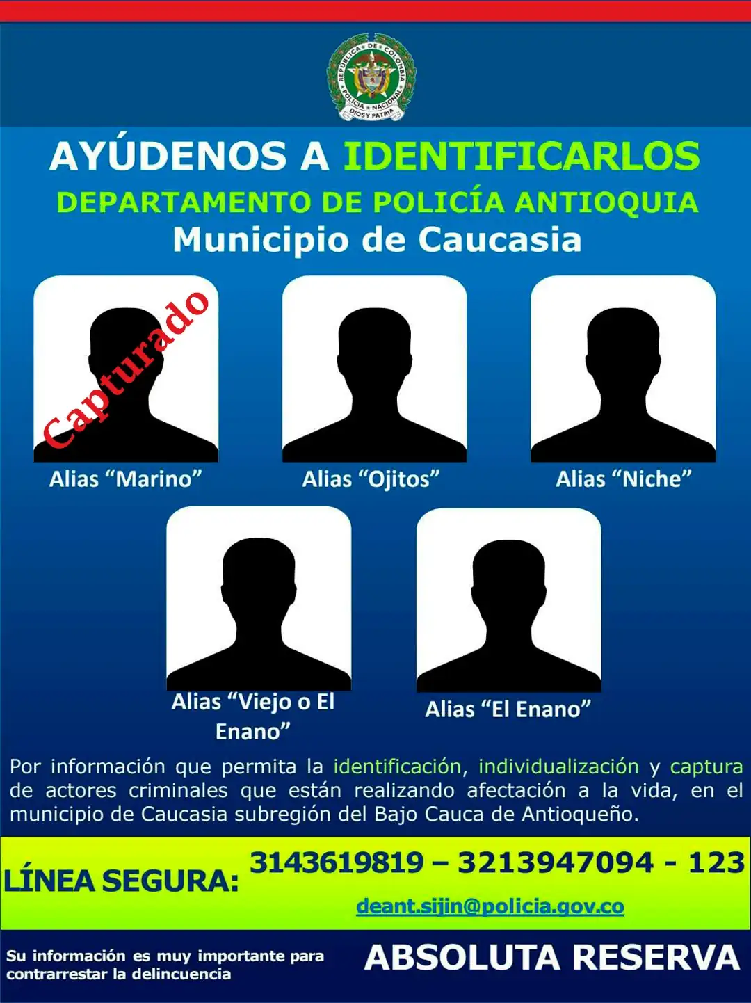 Capturaron a presunto comandante de zona del Clan del Golfo en Caucasia, estaba entre los más buscados 1 captura-alias-marino-caucasia-mas-buscados1