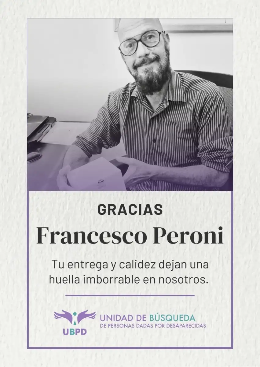 Falleció el líder Francesco Peroni, será recordado en Antioquia por su lucha incansable por los derechos humanos