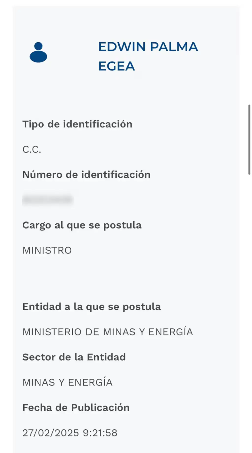 Edwin Palma es el nuevo ministro de Minas y Energía del Gobierno: publicaron su hoja de vida 1 hoja-de-vida-ministro-minas