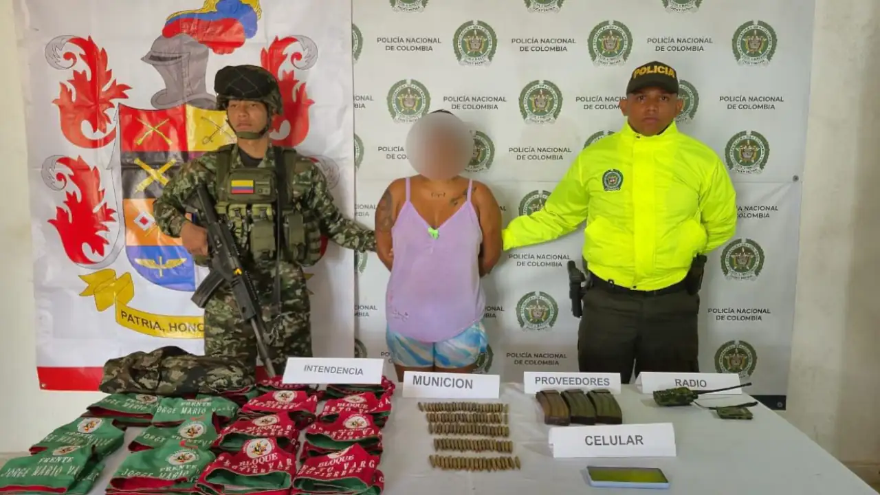 Capturan en Zaragoza, Antioquia, a una mujer con municiones, al parecer, del ‘Clan del Golfo’