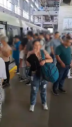 Por rescate de perrito en la vía, el Metro de Medellín detuvo su recorrido en algunas estaciones de la línea A 1 Por rescate de perrito en la vía, el Metro de Medellín detuvo su recorrido en algunas estaciones de la línea A
