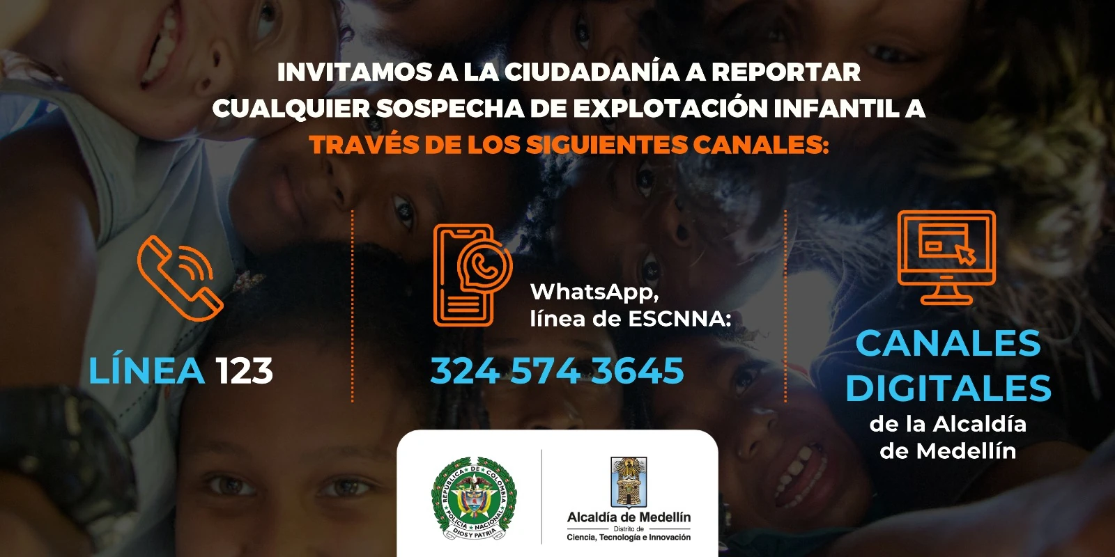 ¡Una alianza estratégica! Medellín reforzará cooperación con EE.UU para combatir la explotación sexual de menores 1 Líneas-explotación-infantil