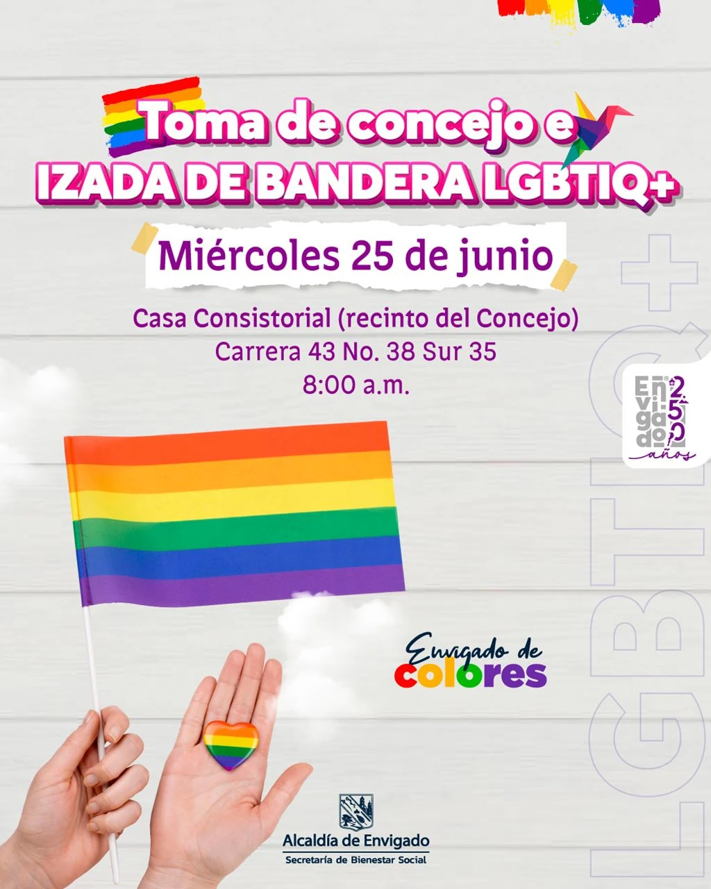 ¡Una programación para todos los gustos! Envigado se llena de inclusión y diversidad para celebrar la Semana de Colores 4 Programacion Envigado 1