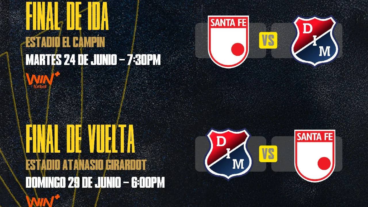 ¡Ya hay fecha y hora para las finales! Medellín y Santa Fe disputarán la primera estrella del año 3 fechas-horas-finales-futbol-colombiano-medellin-santafe