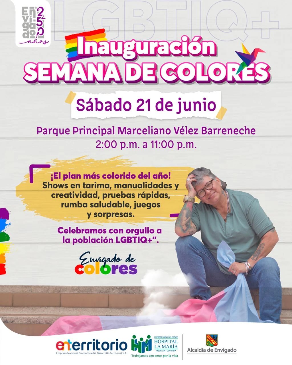 ¡Una programación para todos los gustos! Envigado se llena de inclusión y diversidad para celebrar la Semana de Colores 2 programacion Envigado 2