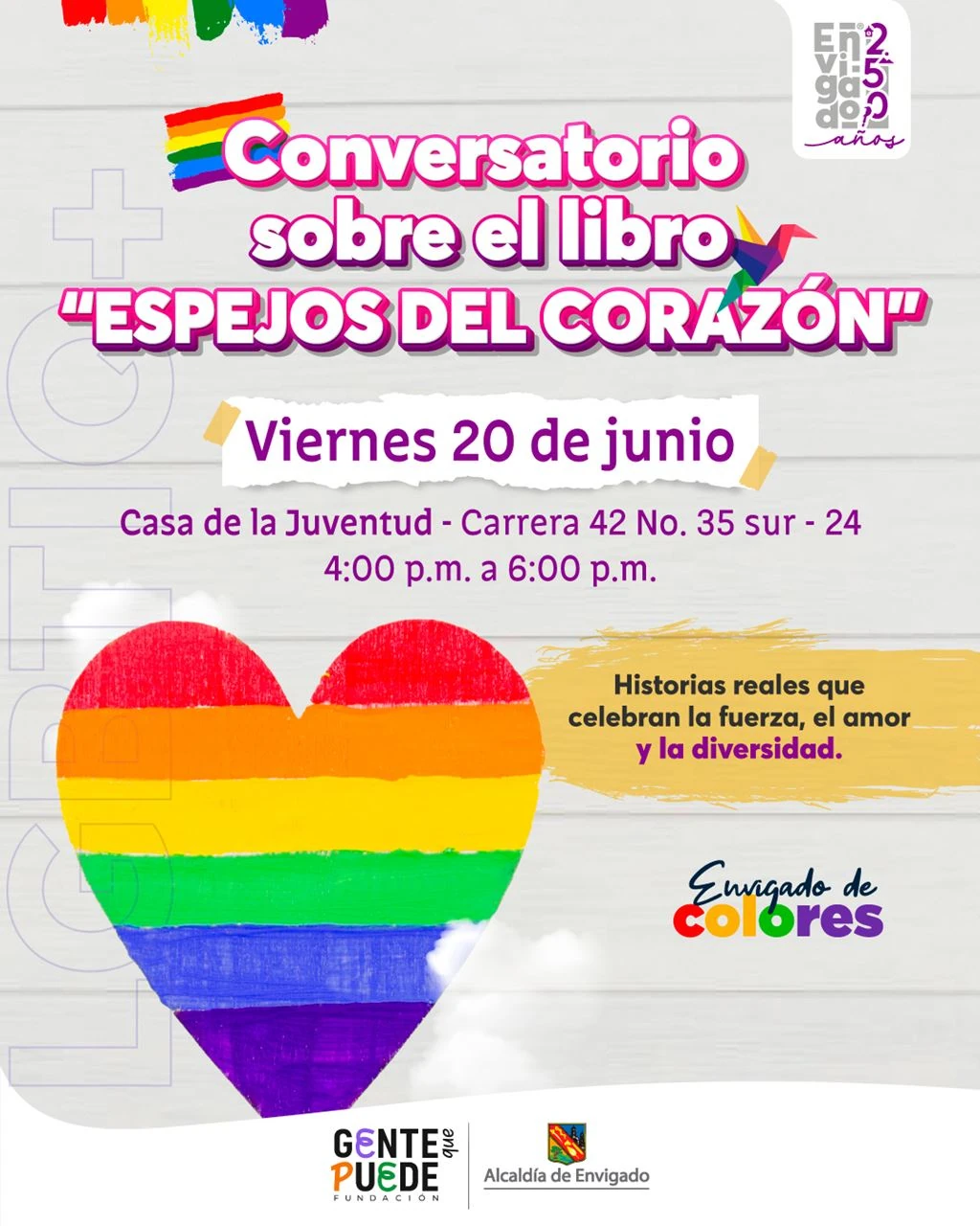 ¡Una programación para todos los gustos! Envigado se llena de inclusión y diversidad para celebrar la Semana de Colores 1 programacion Envigado