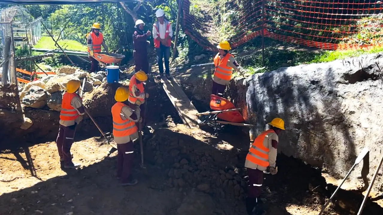 Alcaldía de Medellín continúa con las labores para la recuperación de acueductos en San Antonio de Prado