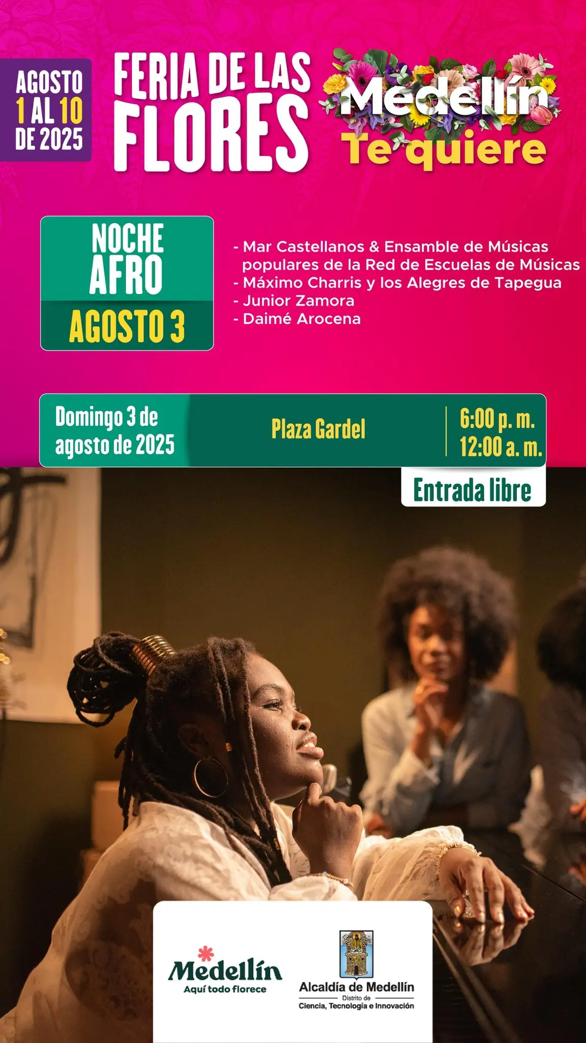 Plaza Gardel tendrá cinco noches musicales durante la Feria de las Flores 2025 en Medellín 1 Plaza Gardel será epicentro de cinco noches musicales durante la Feria de las Flores 2025 en Medellín