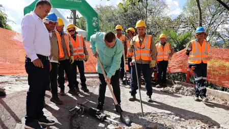 Inician las obras del nuevo sistema de acueducto y alcantarillado en La Estrella con participación masiva de la comunidad