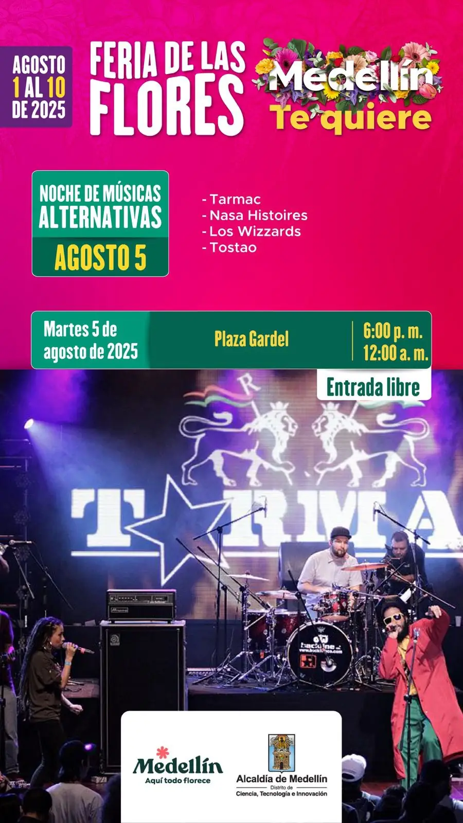 Plaza Gardel tendrá cinco noches musicales durante la Feria de las Flores 2025 en Medellín 3 Plaza Gardel será epicentro de cinco noches musicales durante la Feria de las Flores 2025 en Medellín