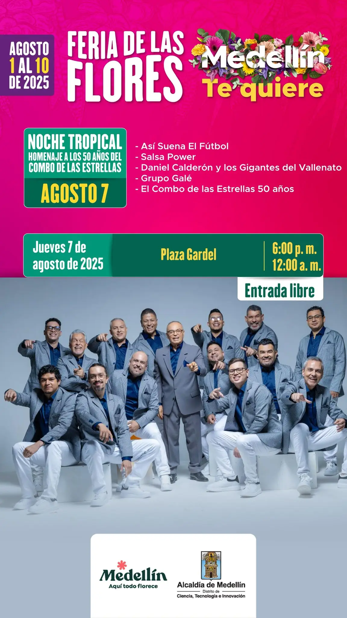 Plaza Gardel tendrá cinco noches musicales durante la Feria de las Flores 2025 en Medellín 5 Plaza Gardel será epicentro de cinco noches musicales durante la Feria de las Flores 2025 en Medellín