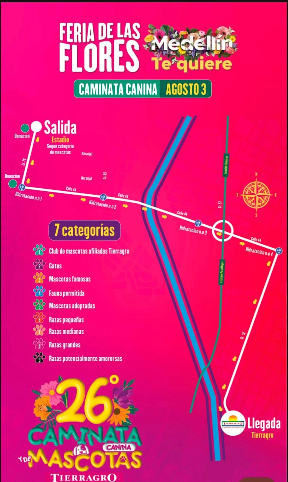 ¡Para que vaya con su peludito! El domingo 3 de agosto será la caminata canina en Medellín 2 Caminata-canina-