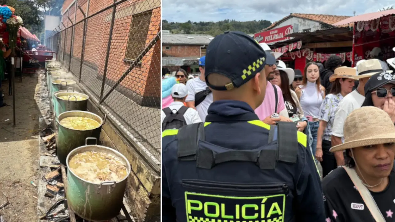 Todo el mundo comiendo sancocho en Santa Elena y disfrutando del festival que une a la comunidad