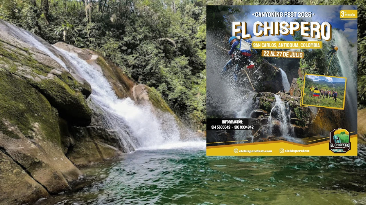 San Carlos se sumerge en adrenalina con el Chispero Canyoning Fest 2025