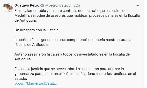 twitter 1 de petro